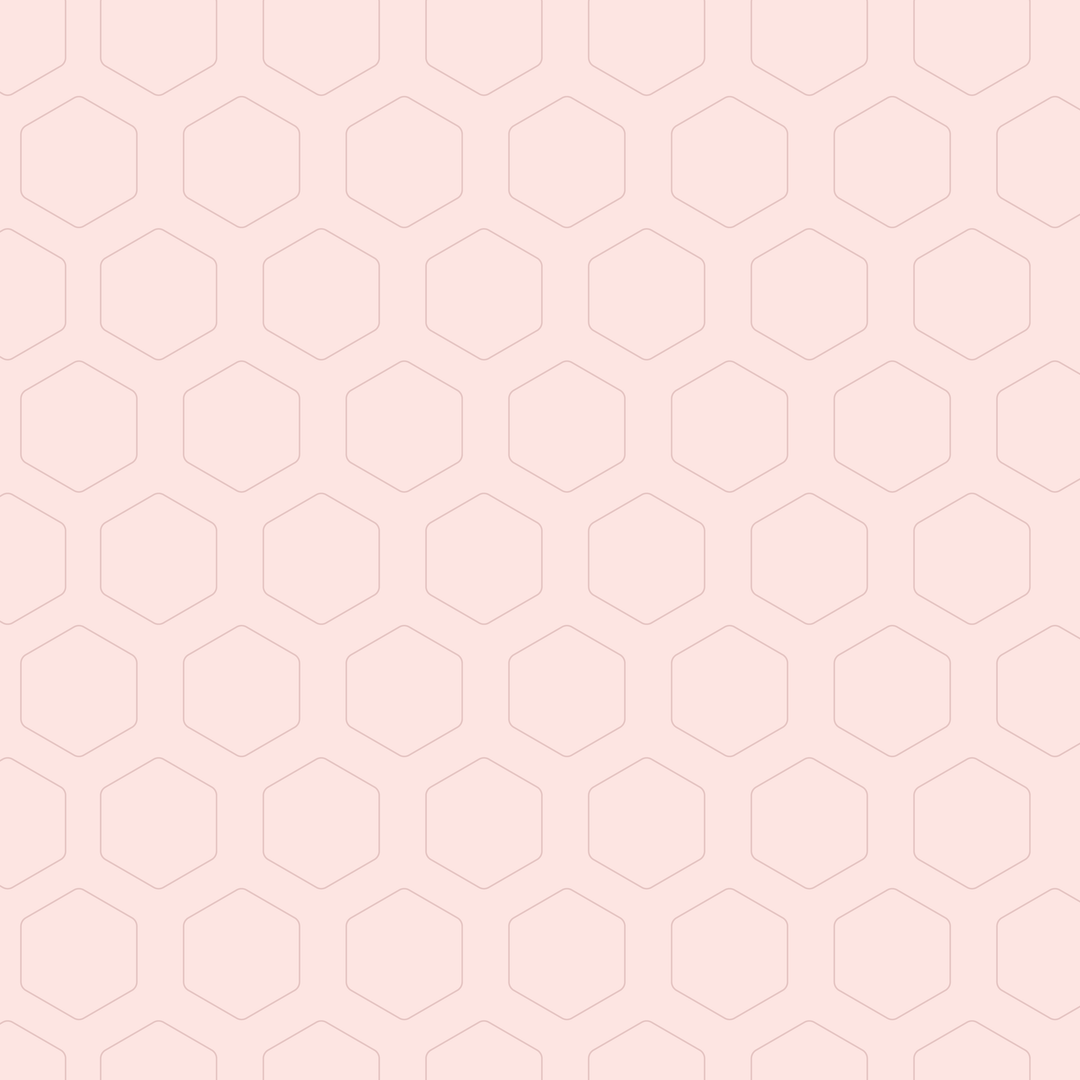 Soft pink background with a subtle hexagonal sticker pattern in a slightly darker shade, ideal for a minimalist and elegant design.