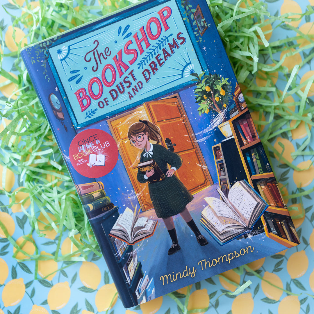 A hardcover copy The Bookshop of Dust and Dreams by Mindy Thompson