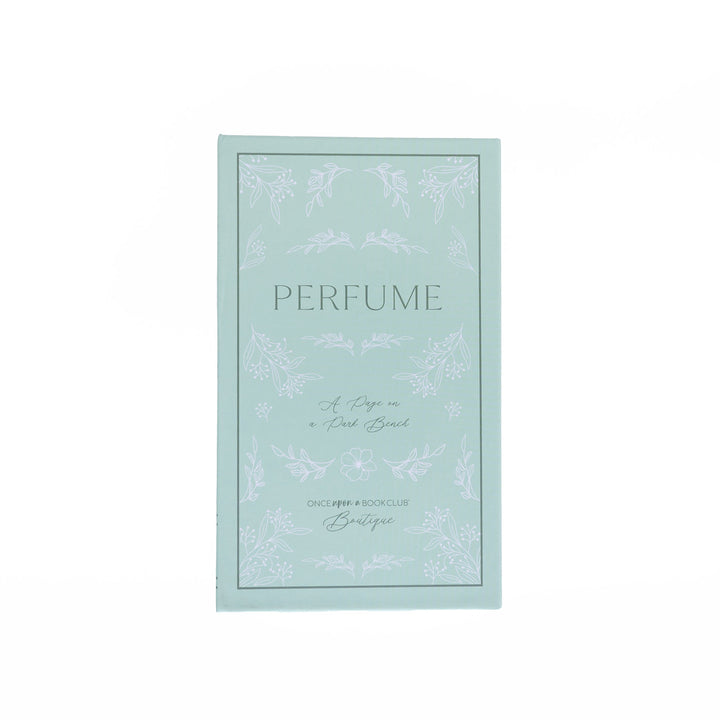 The perfume box for "A Page on a Park Bench"
