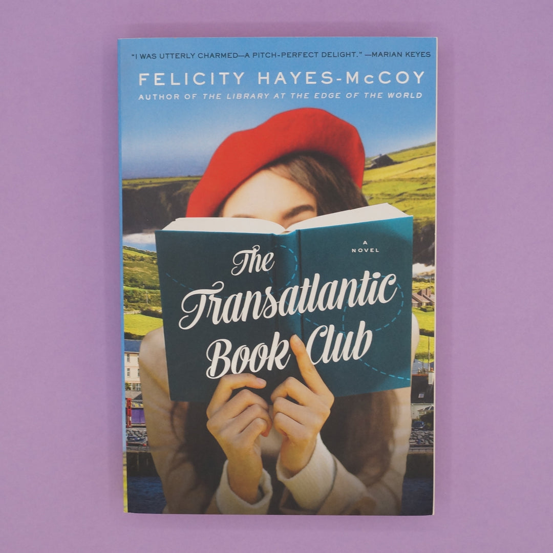 A paperback copy of The Transatlantic Book Club by Felicity Hayes-McCoy.