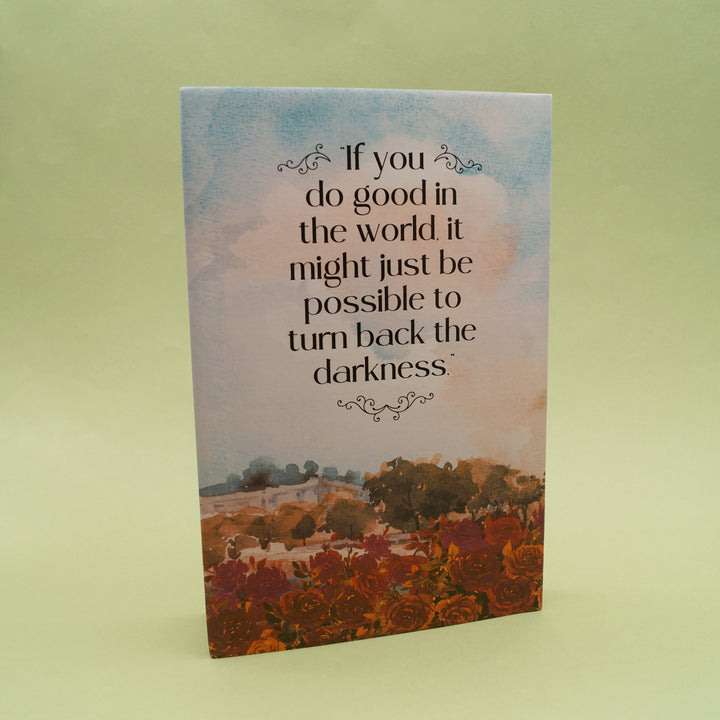 Back of a book titled 'The Life of Colette Marceau' by Kristin Harmel on a light green background