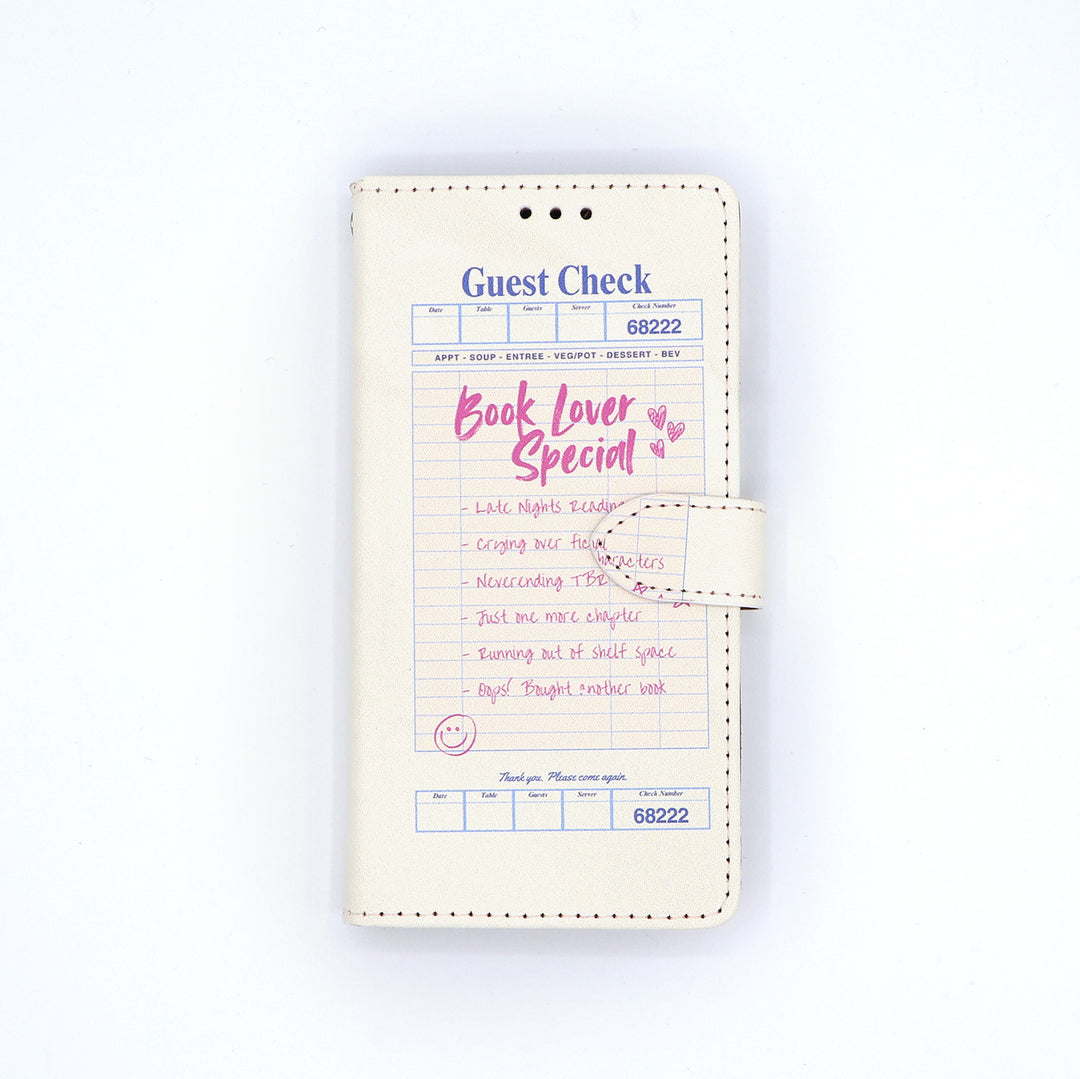 Phone Case with a 'Book Lover Special' design on a white background