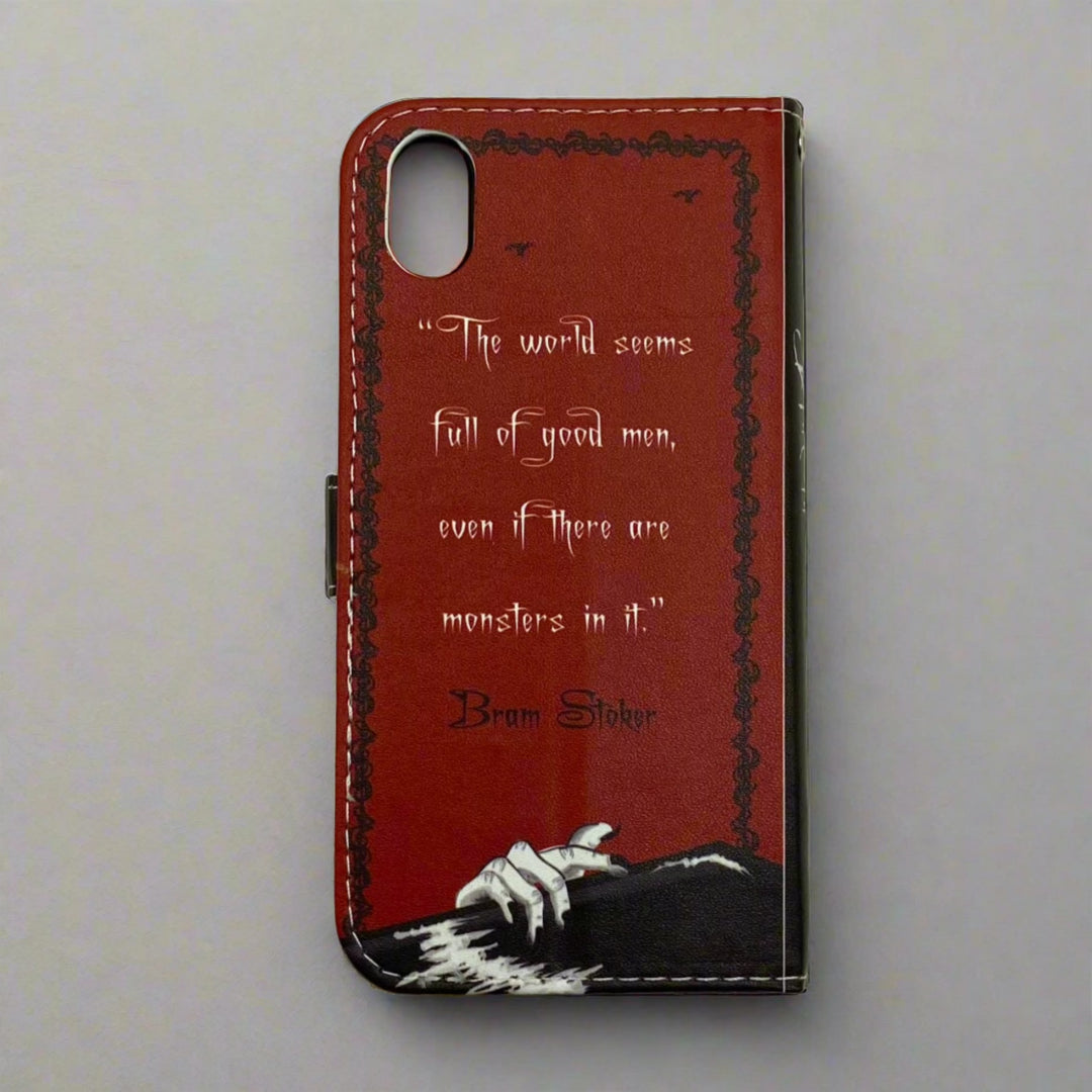 book of monsters phone case Dracula Book Phone Case