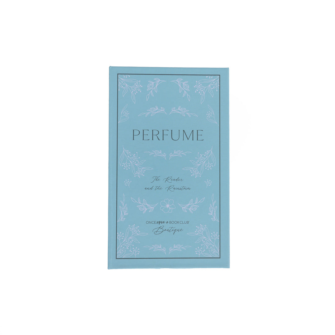 The perfume box for "The Reader and the Rainstorm"