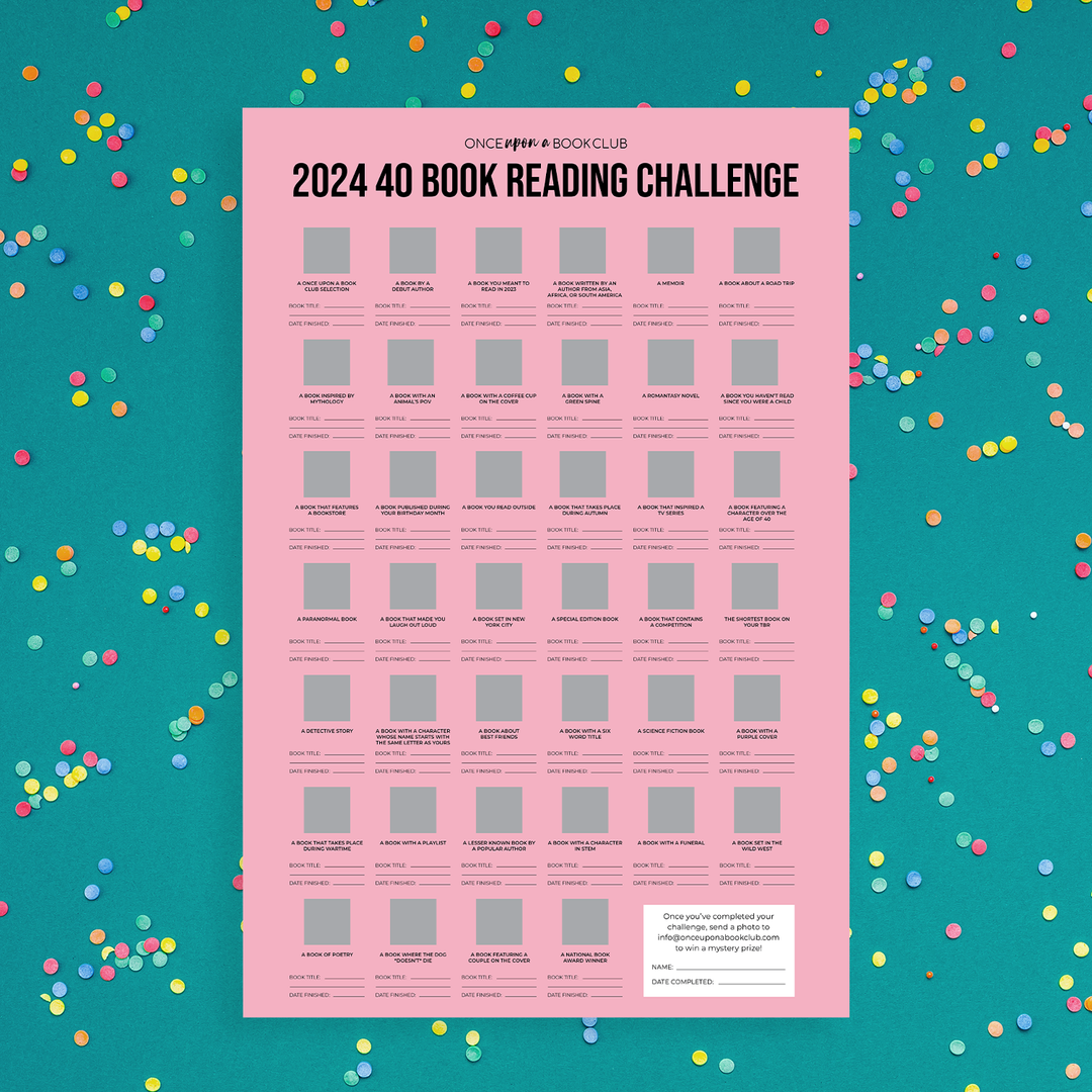 Study Challenge Books 2024 40 Books Reading Challenge | Once Upon a Book Club
