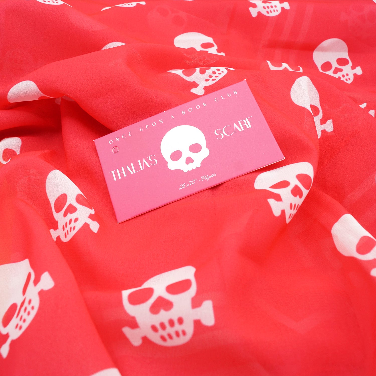 Secrets of the Sea: Stylish Skull Scarf 🧣💀 – Once Upon a Book Club