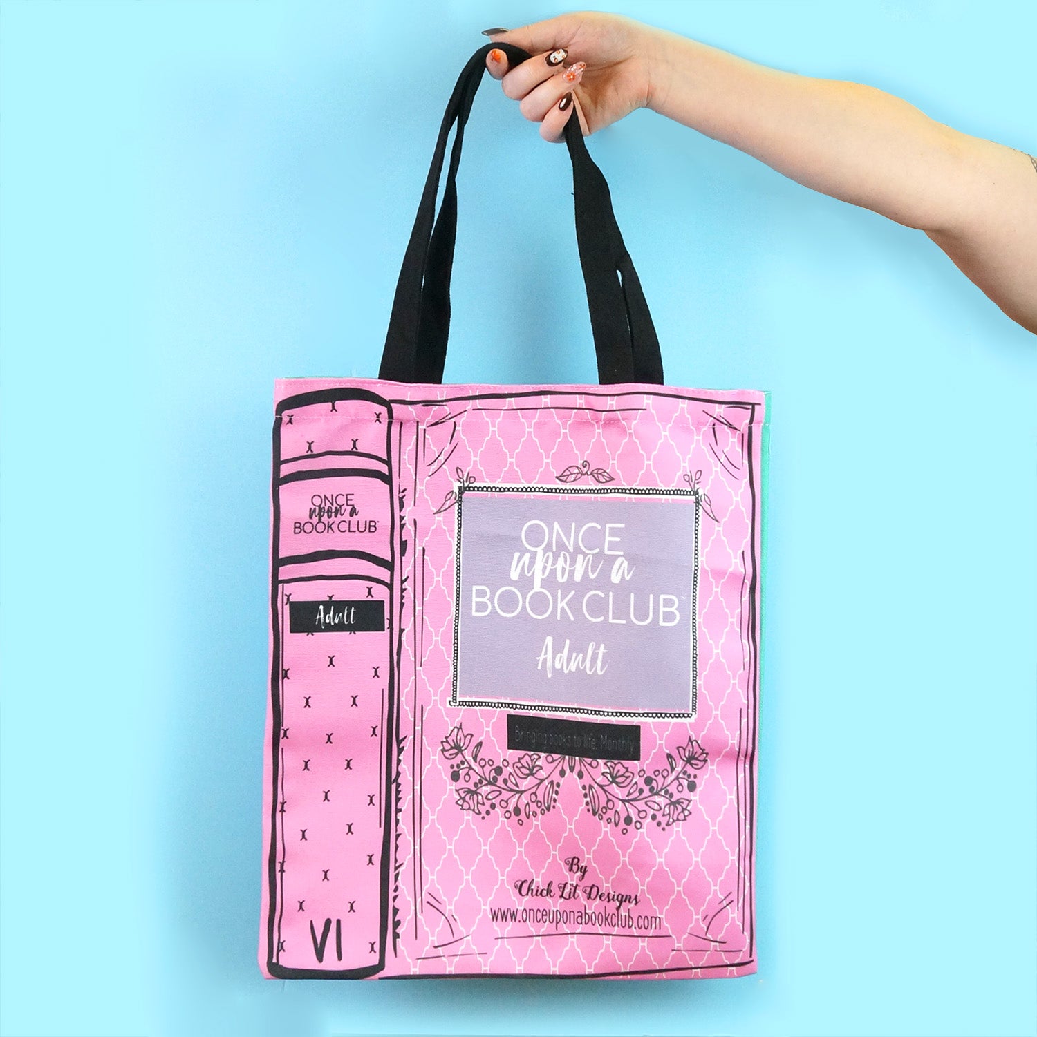 ÉPINE PARIS book tote bag large pink