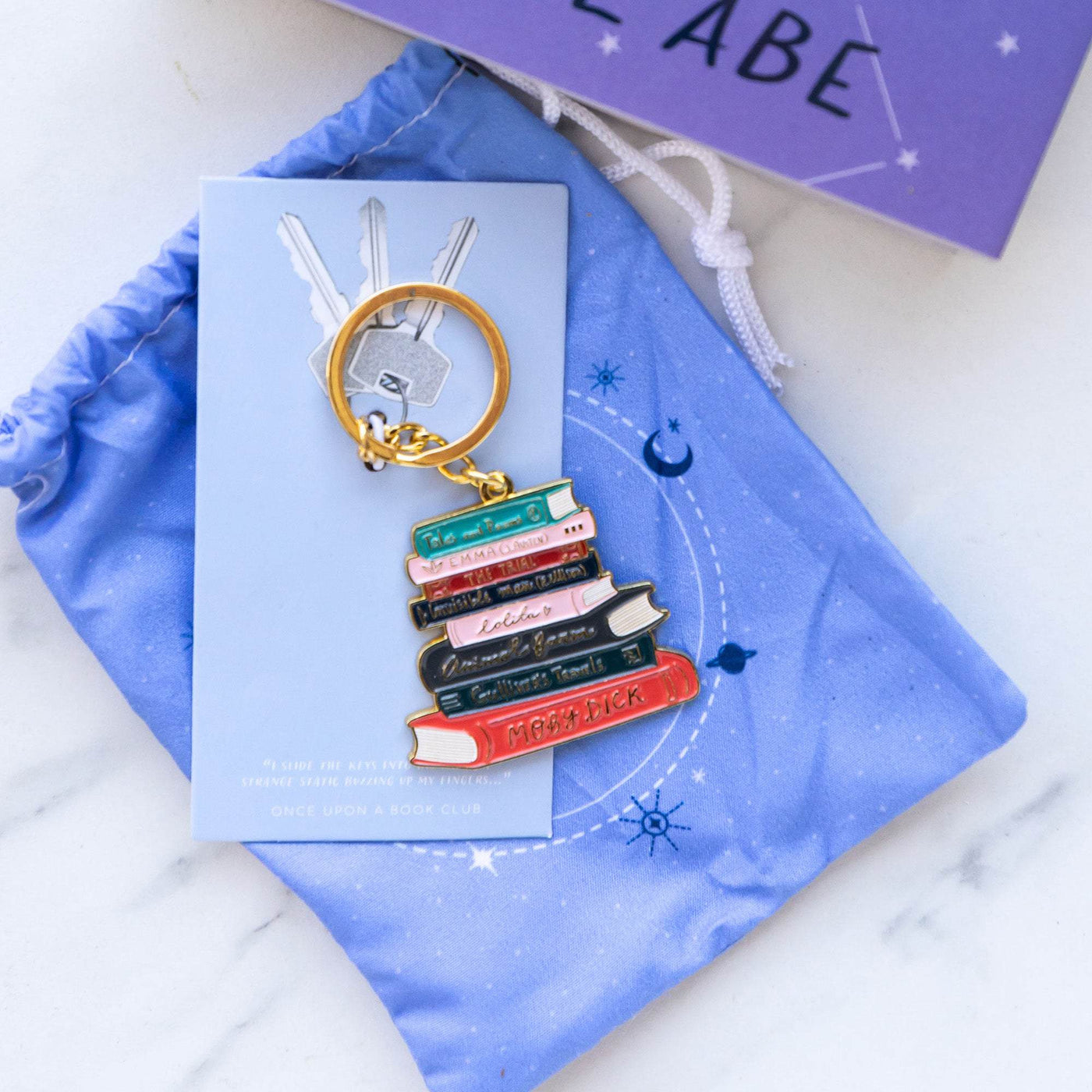Charmed Summer - Book Stack Keychain
