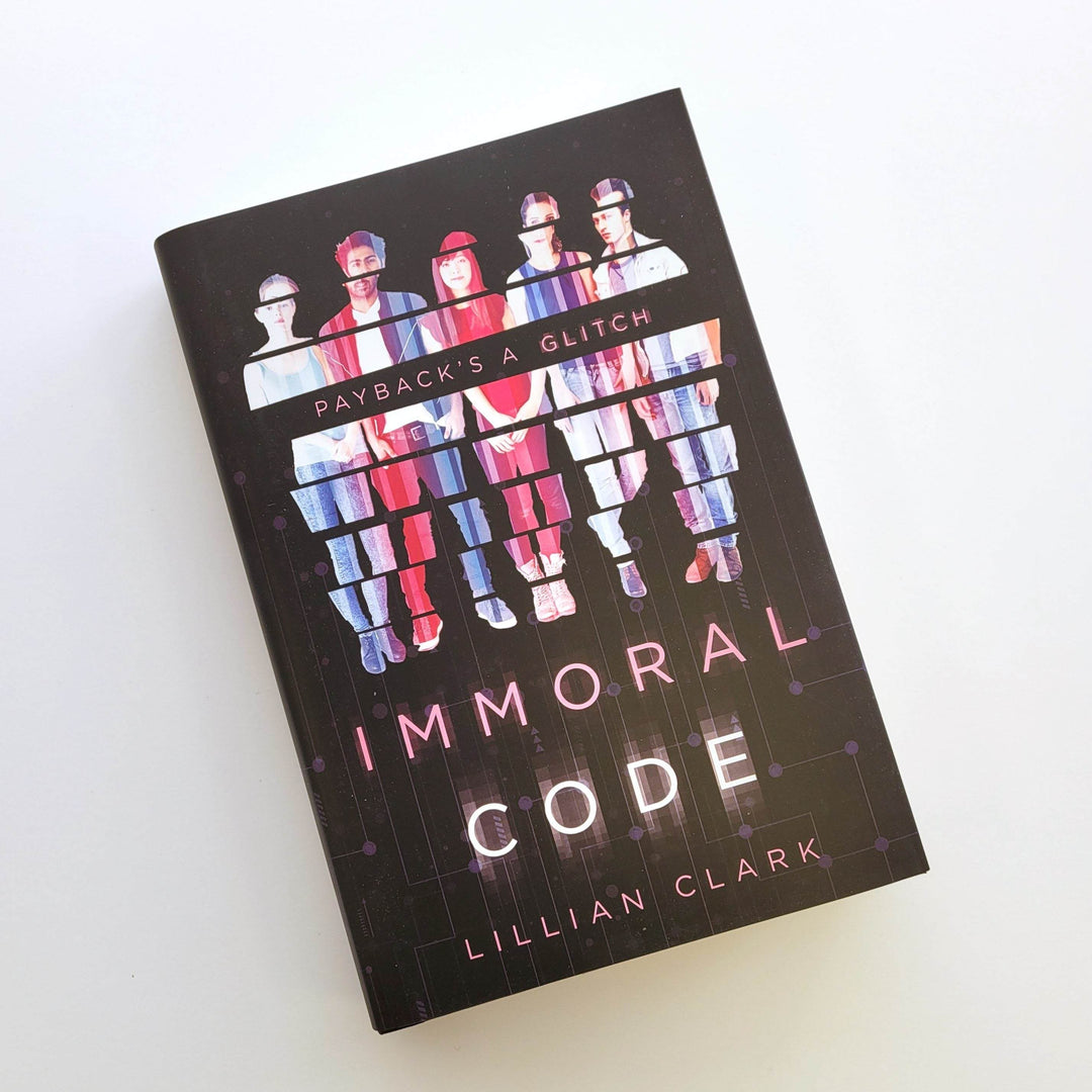 a hardcover edition of Immoral Code by Lillian Clark