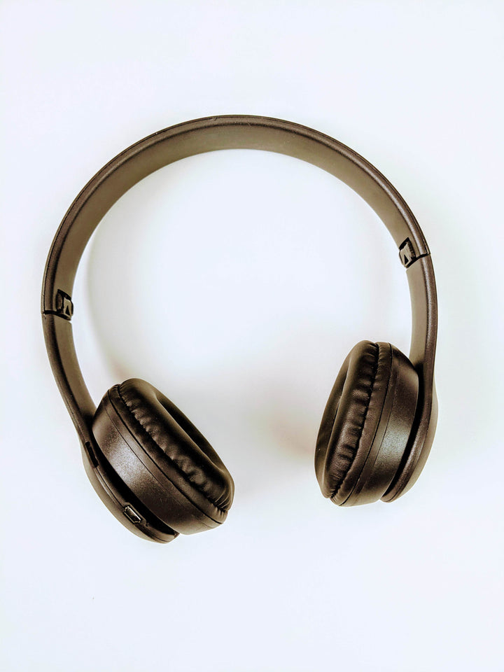 black over-the-ear wireless headphones