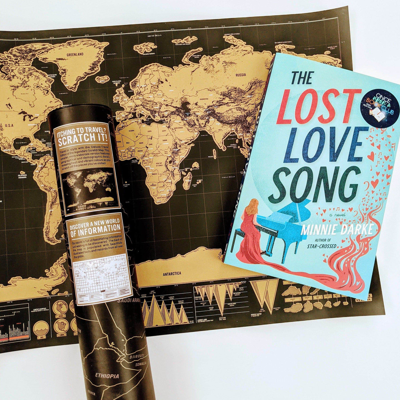 The Lost Love Song - Scratch-Off Map