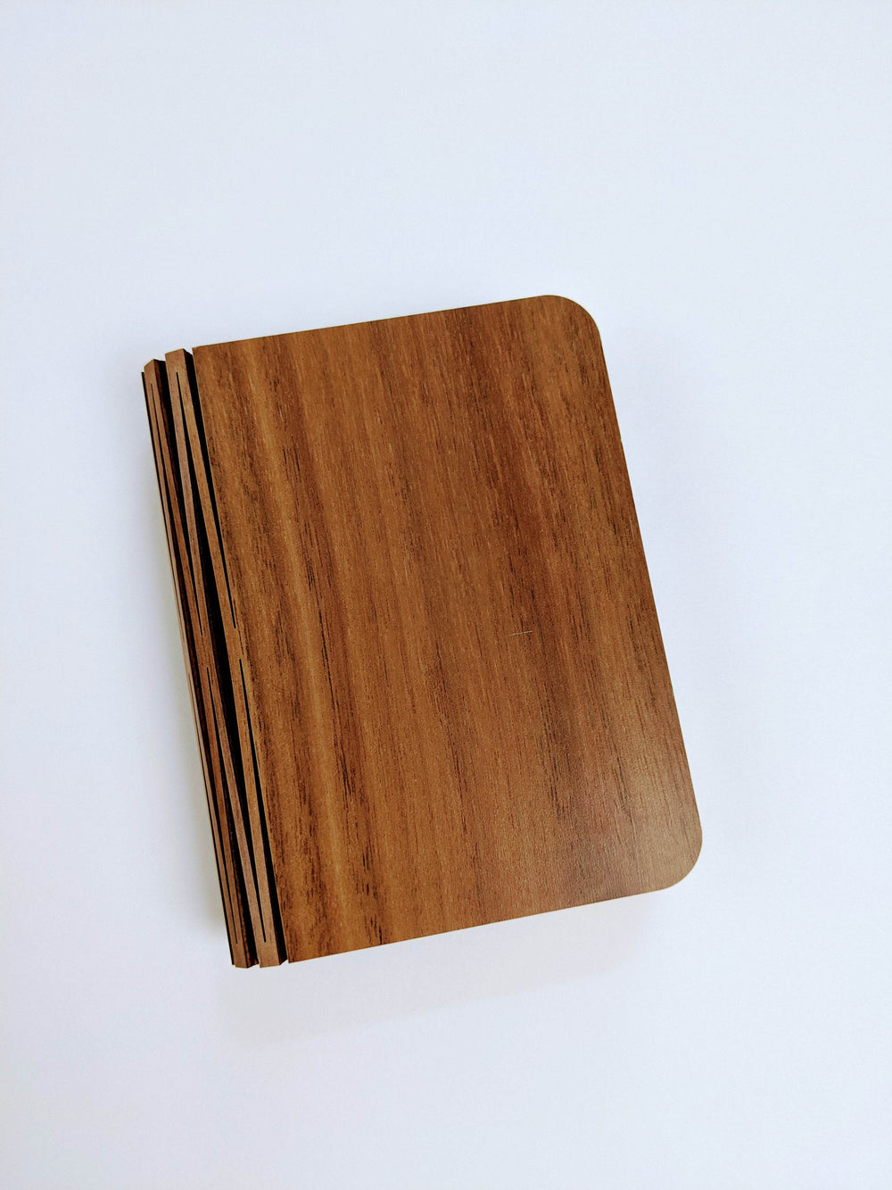 a wooden book